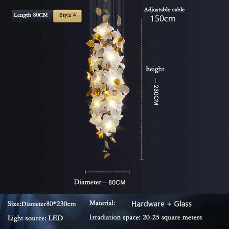 Luminaire Suspension design élégant en laiton – Référence : Mariselle4827- - Nexa Lights