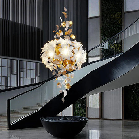 Luminaire Suspension design élégant en laiton – Référence : Mariselle4827- - Nexa Lights