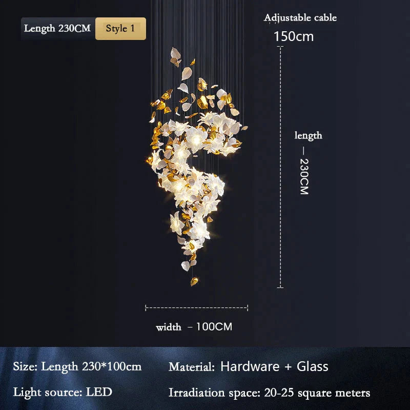 Luminaire Suspension design élégant en laiton – Référence : Mariselle4827- - Nexa Lights