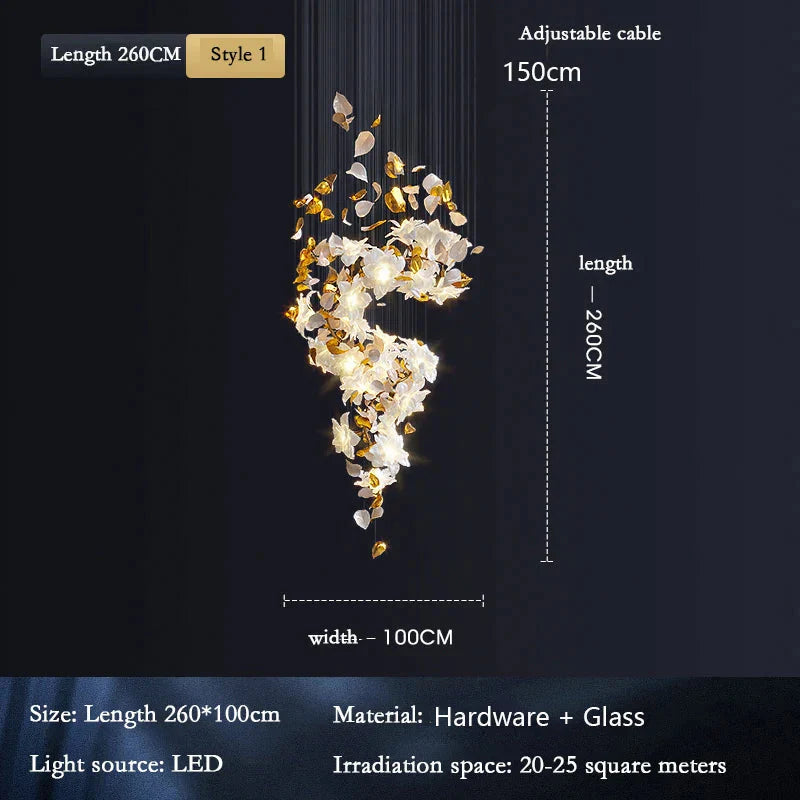 Luminaire Suspension design élégant en laiton – Référence : Mariselle4827- - Nexa Lights