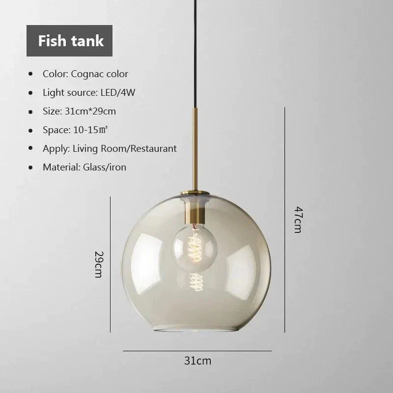 Luminaire Suspension design élégant en verre et métal – Référence : Marvyn5274-Luminaire Suspendu - Nexa Lights