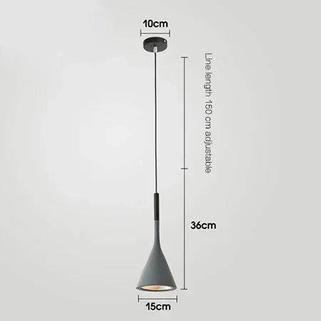 Luminaire Suspension design épuré noir – Référence : Nélia5237- - Nexa Lights