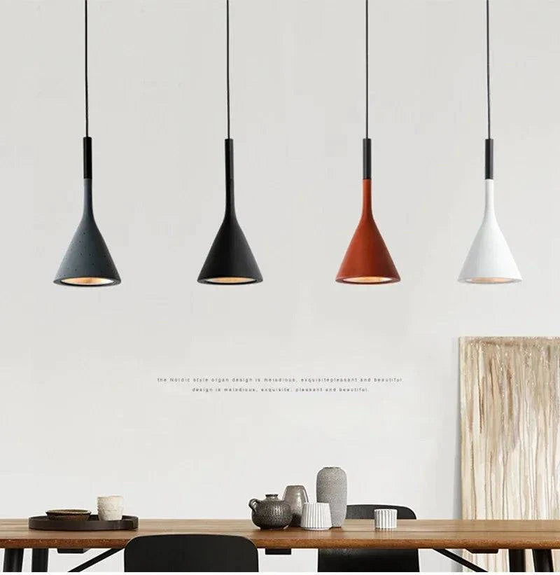 Luminaire Suspension design épuré noir – Référence : Nélia5237- - Nexa Lights