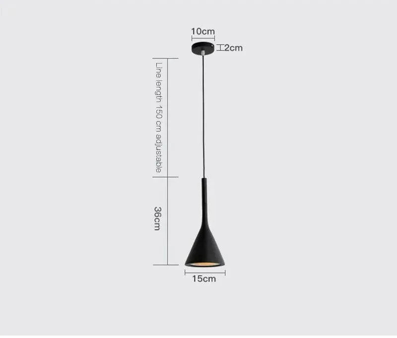 Luminaire Suspension design épuré noir – Référence : Nélia5237- - Nexa Lights