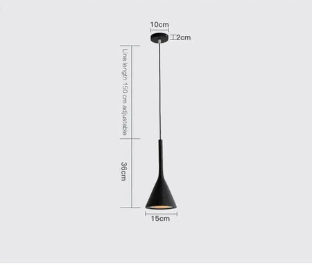 Luminaire Suspension design épuré noir – Référence : Nélia5237- - Nexa Lights