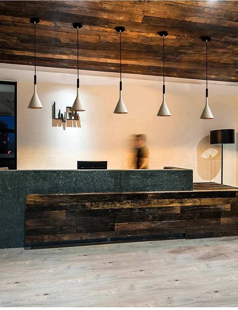 Luminaire Suspension design épuré noir – Référence : Nélia5237- - Nexa Lights