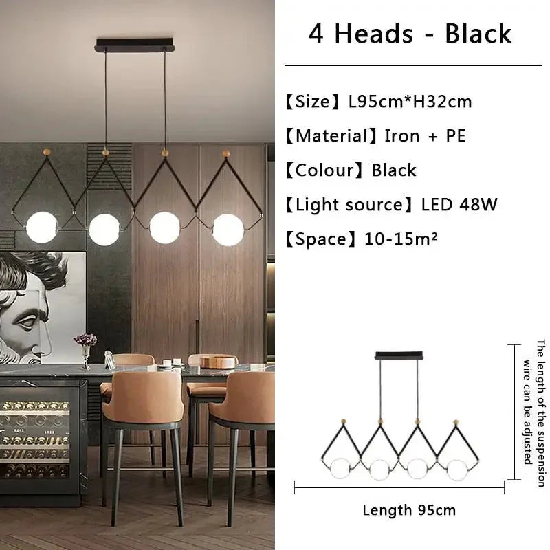 Luminaire Suspension design géométrique argenté – Référence : Marélia5123- - Nexa Lights