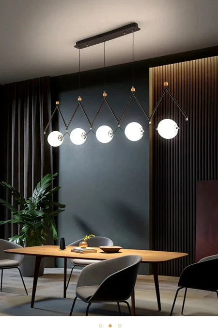 Luminaire Suspension design géométrique argenté – Référence : Marélia5123- - Nexa Lights