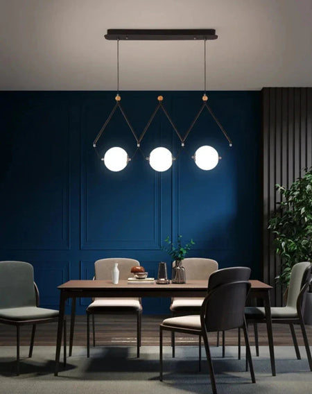 Luminaire Suspension design géométrique argenté – Référence : Marélia5123- - Nexa Lights