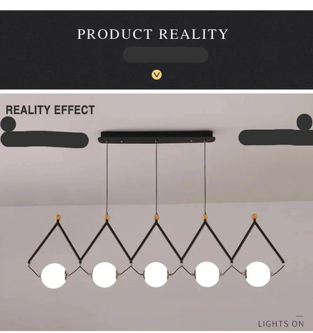 Luminaire Suspension design géométrique argenté – Référence : Marélia5123- - Nexa Lights