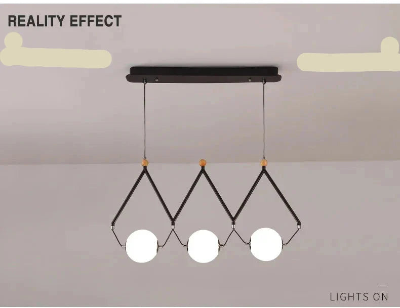 Luminaire Suspension design géométrique argenté – Référence : Marélia5123- - Nexa Lights