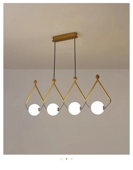 Luminaire Suspension design géométrique argenté – Référence : Marélia5123- - Nexa Lights