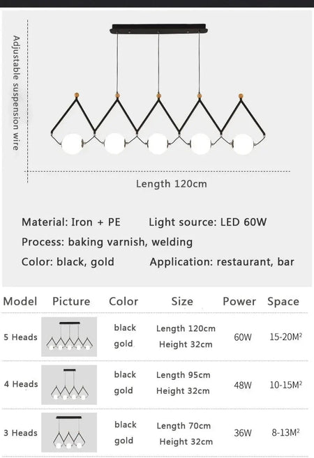 Luminaire Suspension design géométrique argenté – Référence : Marélia5123- - Nexa Lights