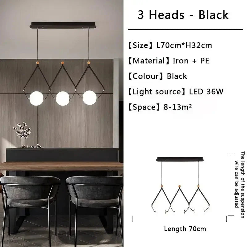 Luminaire Suspension design géométrique argenté – Référence : Marélia5123- - Nexa Lights