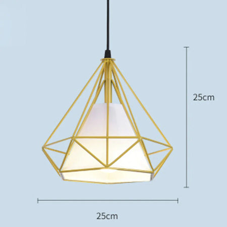 Luminaire Suspension design géométrique en laiton – Référence : Marvyn5723- - Nexa Lights