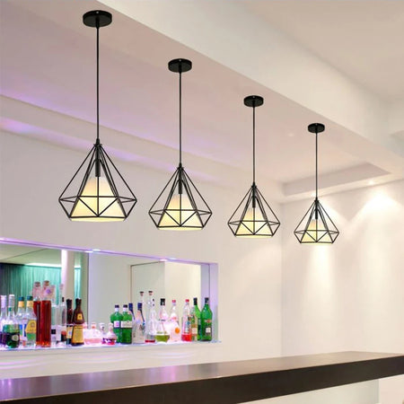 Luminaire Suspension design géométrique en laiton – Référence : Marvyn5723- - Nexa Lights