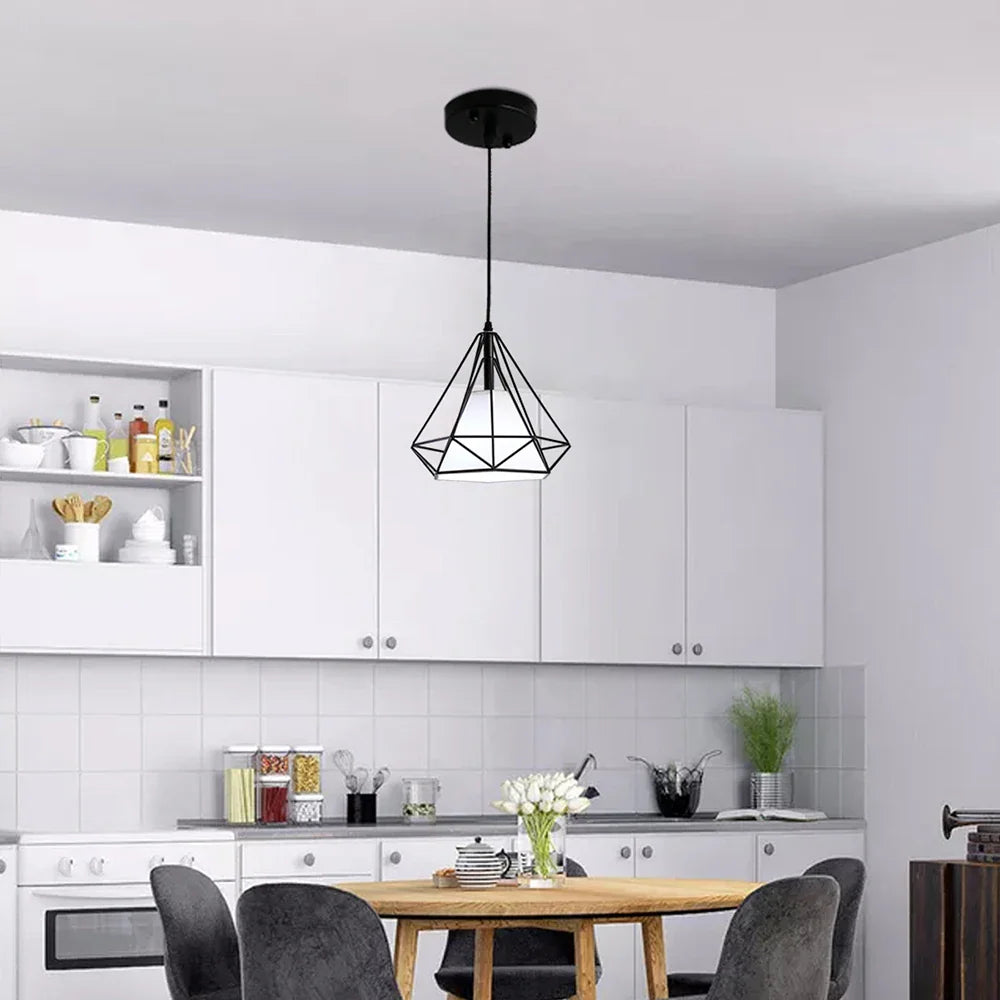 Luminaire Suspension design géométrique en laiton – Référence : Marvyn5723- - Nexa Lights