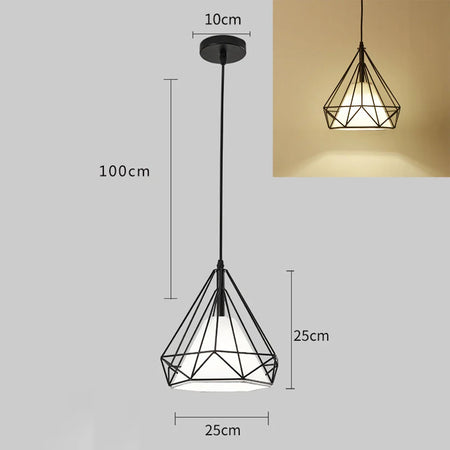 Luminaire Suspension design géométrique en laiton – Référence : Marvyn5723- - Nexa Lights