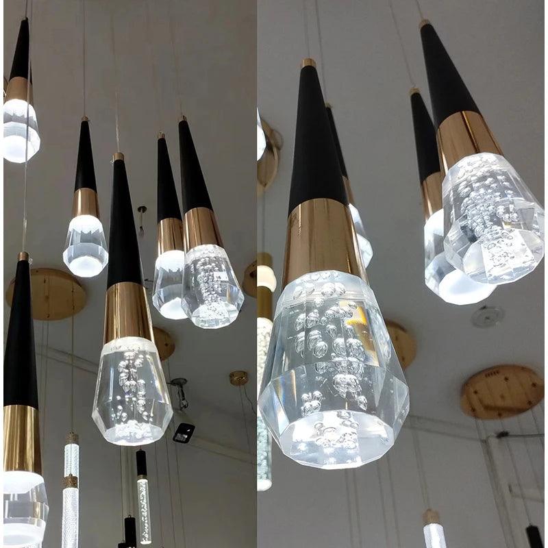 Luminaire Suspension design géométrique noir – Référence : Muriel4723-Luminaire Suspendu - Nexa Lights