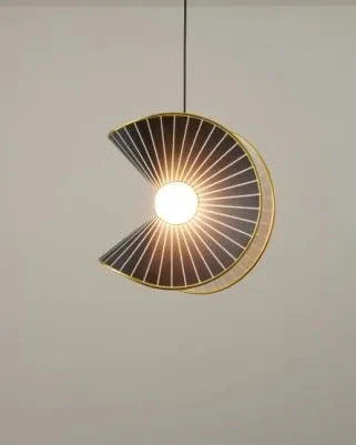 Luminaire Suspension design géométrique noir et or – Référence : Marwen2843- - Nexa Lights