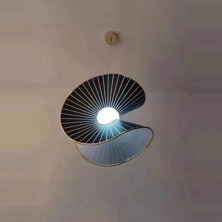 Luminaire Suspension design géométrique noir et or – Référence : Marwen2843- - Nexa Lights