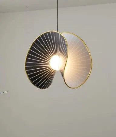 Luminaire Suspension design géométrique noir et or – Référence : Marwen2843- - Nexa Lights