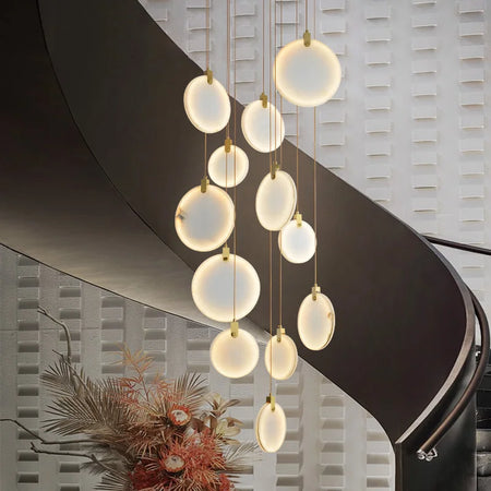 Luminaire Suspension design innovant marbré – Référence : Calixte4927- - Nexa Lights