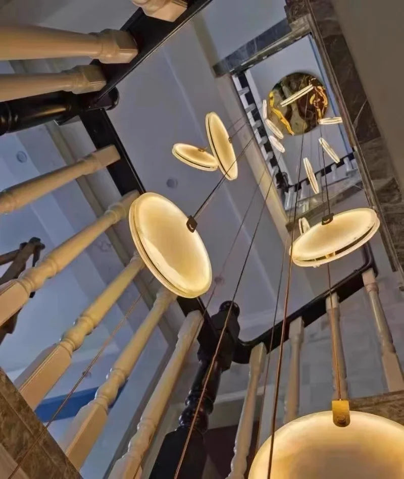 Luminaire Suspension design innovant marbré – Référence : Calixte4927- - Nexa Lights