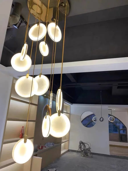 Luminaire Suspension design innovant marbré – Référence : Calixte4927- - Nexa Lights
