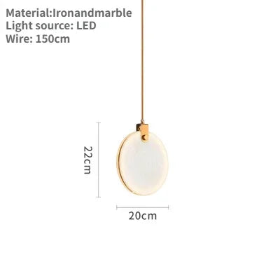 Luminaire Suspension design innovant marbré – Référence : Calixte4927- - Nexa Lights
