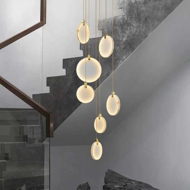 Luminaire Suspension design innovant marbré – Référence : Calixte4927- - Nexa Lights