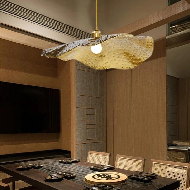Luminaire Suspension design inspiré feuille de lotus – Référence : Alysia4823-Luminaire Suspendu - Nexa Lights