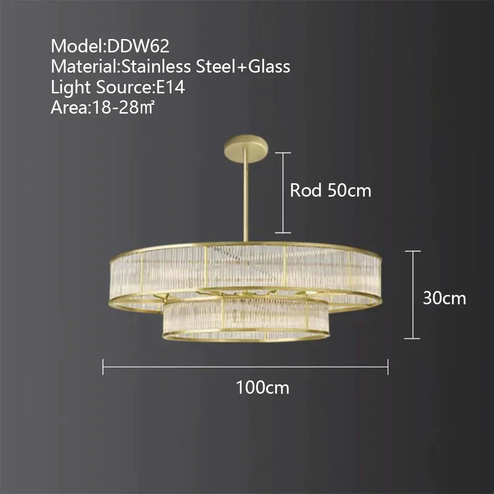 Luminaire Suspension design loft en acier inoxydable – Référence : Maelis4723- - Nexa Lights