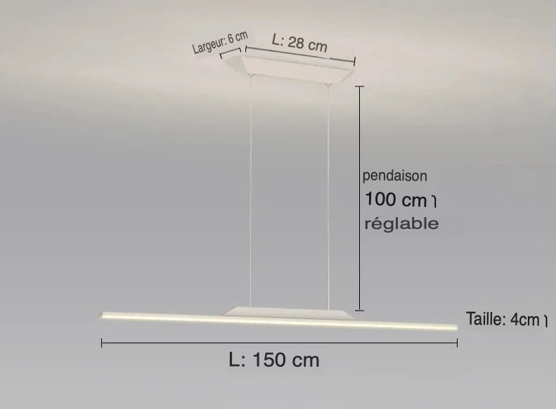 Luminaire Suspension design minimaliste – Référence : Alvyn5823- - Nexa Lights