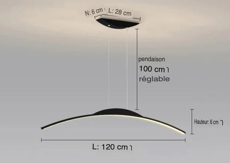Luminaire Suspension design minimaliste – Référence : Alvyn5823- - Nexa Lights