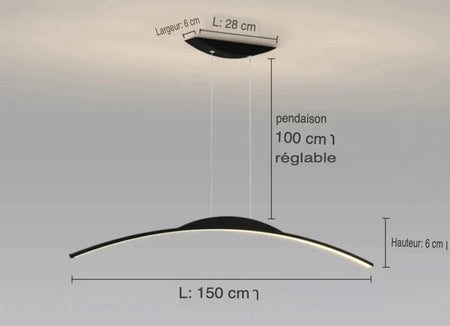 Luminaire Suspension design minimaliste – Référence : Alvyn5823- - Nexa Lights