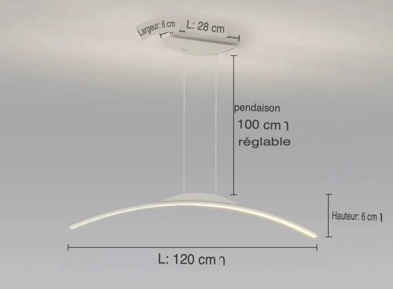 Luminaire Suspension design minimaliste – Référence : Alvyn5823- - Nexa Lights