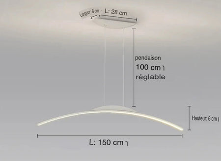 Luminaire Suspension design minimaliste – Référence : Alvyn5823- - Nexa Lights