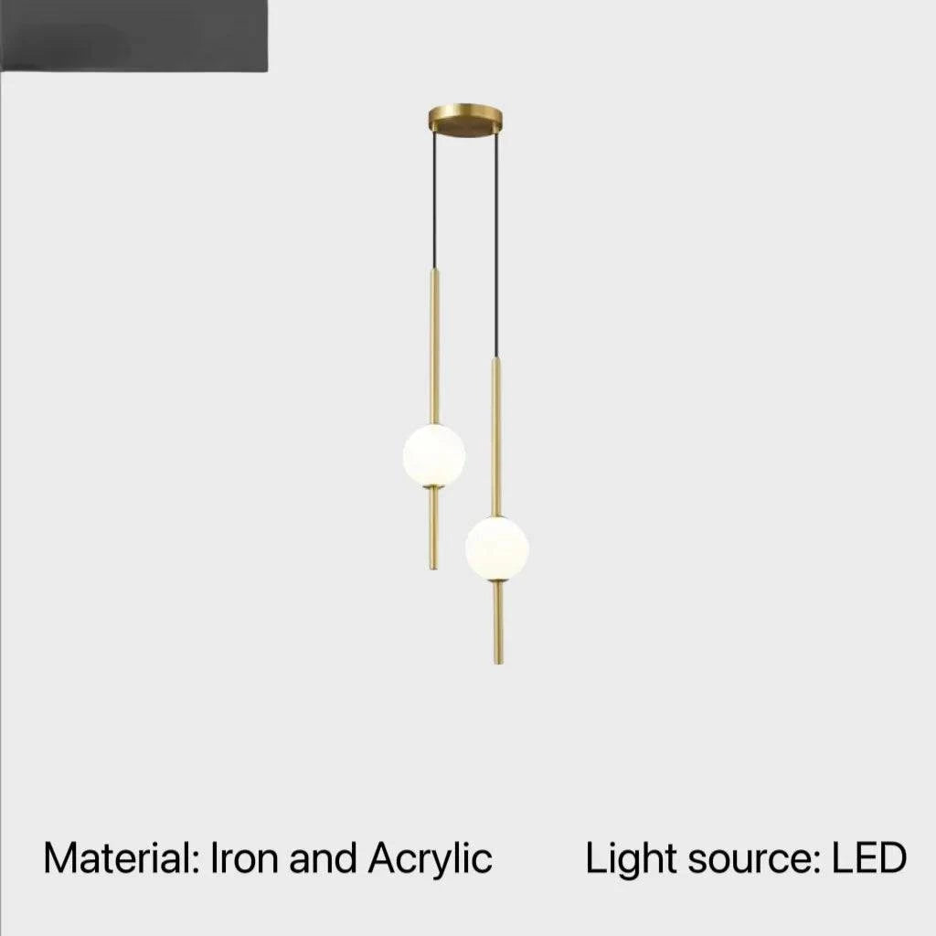 Luminaire Suspension design minimaliste en acrylique – Référence : Talan9563- - Nexa Lights