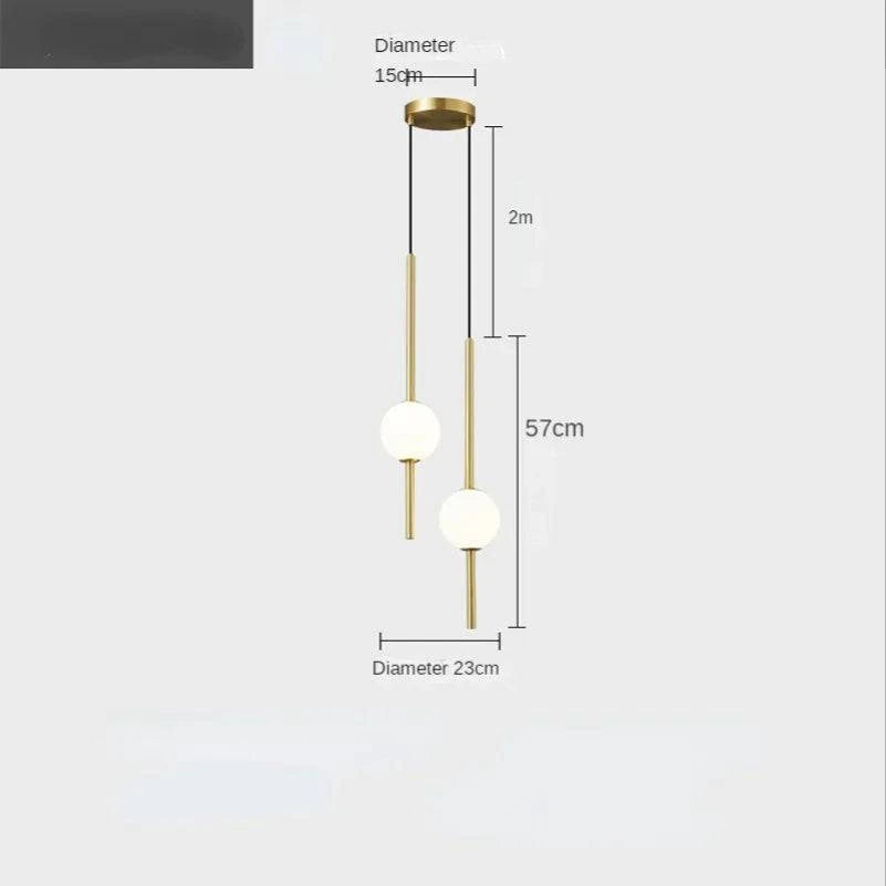 Luminaire Suspension design minimaliste en acrylique – Référence : Talan9563- - Nexa Lights