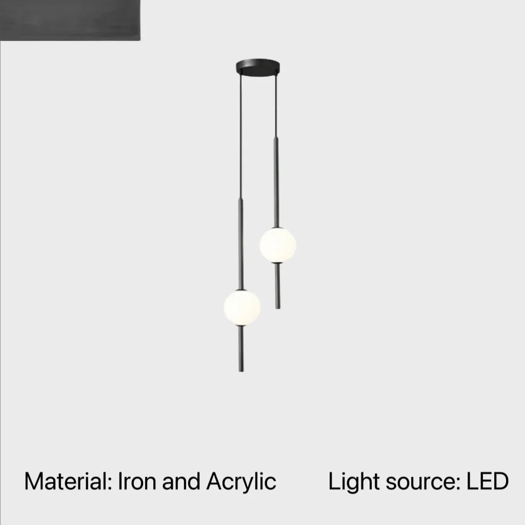 Luminaire Suspension design minimaliste en acrylique – Référence : Talan9563- - Nexa Lights