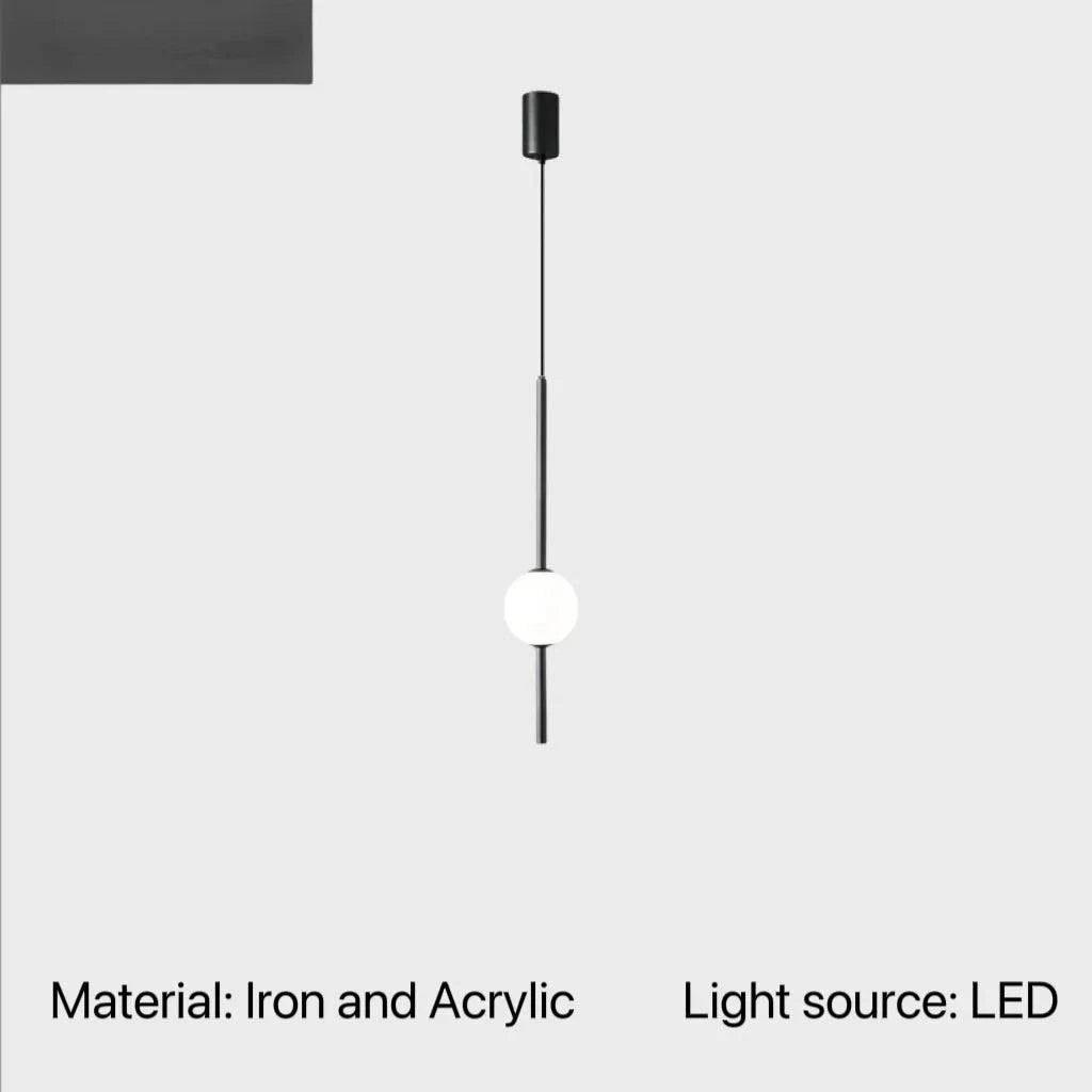 Luminaire Suspension design minimaliste en acrylique – Référence : Talan9563- - Nexa Lights
