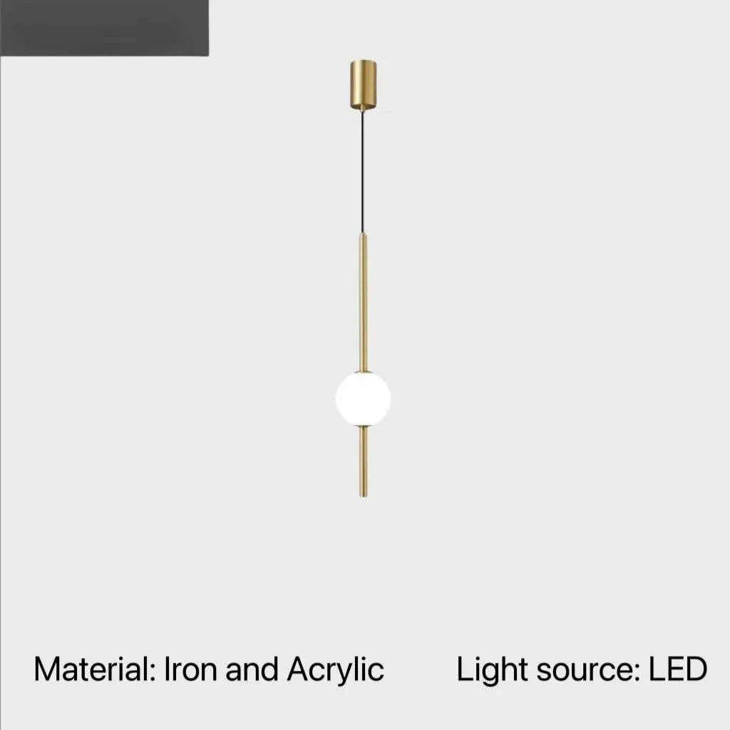 Luminaire Suspension design minimaliste en acrylique – Référence : Talan9563- - Nexa Lights