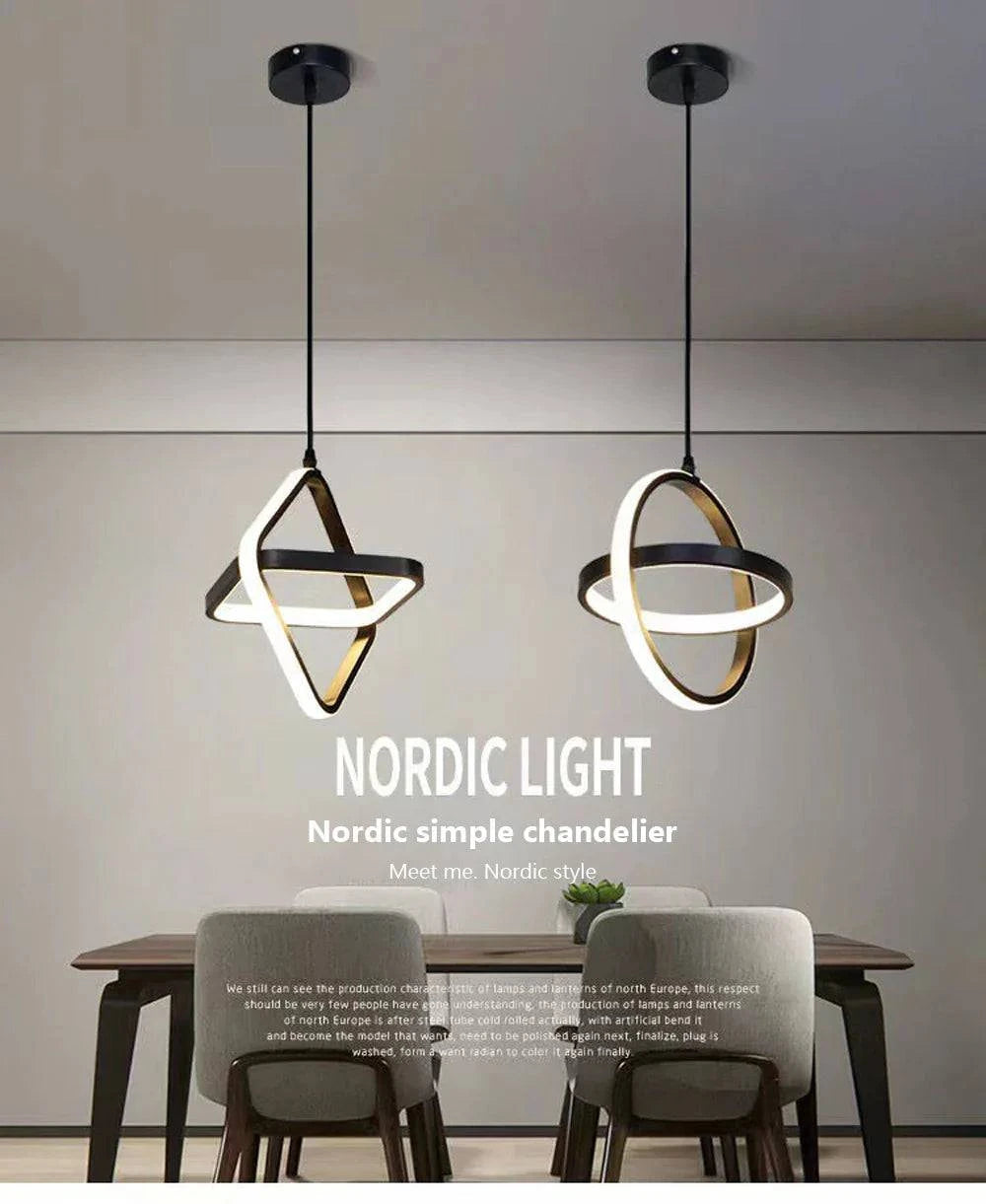 Luminaire Suspension design minimaliste noir – Référence : Vesper4732- - Nexa Lights