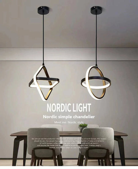 Luminaire Suspension design minimaliste noir – Référence : Vesper4732- - Nexa Lights