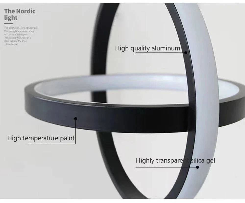 Luminaire Suspension design minimaliste noir – Référence : Vesper4732- - Nexa Lights