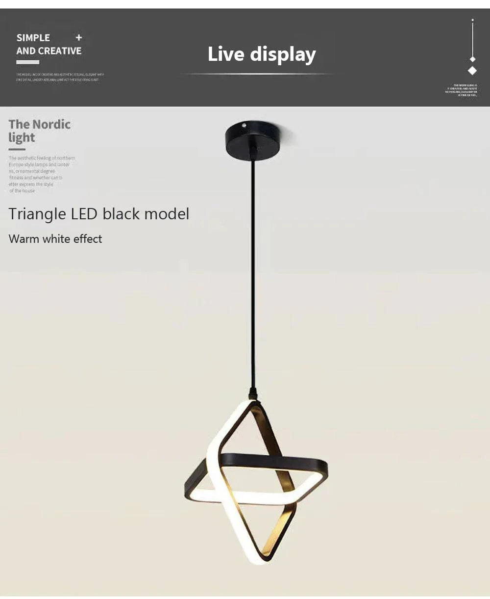 Luminaire Suspension design minimaliste noir – Référence : Vesper4732- - Nexa Lights