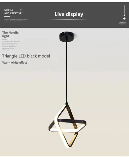 Luminaire Suspension design minimaliste noir – Référence : Vesper4732- - Nexa Lights