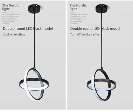 Luminaire Suspension design minimaliste noir – Référence : Vesper4732- - Nexa Lights