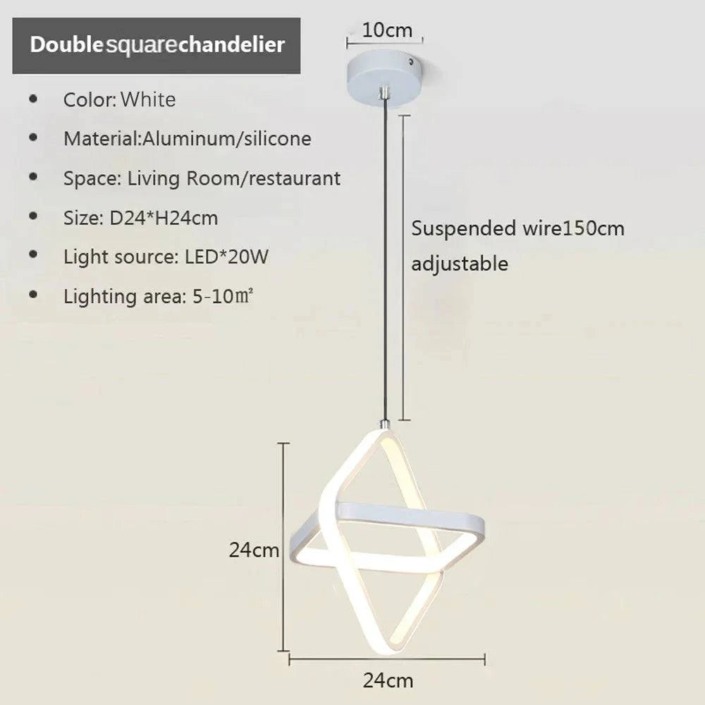 Luminaire Suspension design minimaliste noir – Référence : Vesper4732- - Nexa Lights